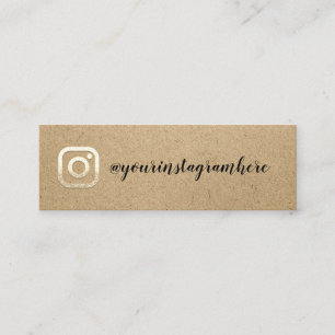 Carte De Visite Mini Instagra Social Media Logo Événement Blog Kraft Go