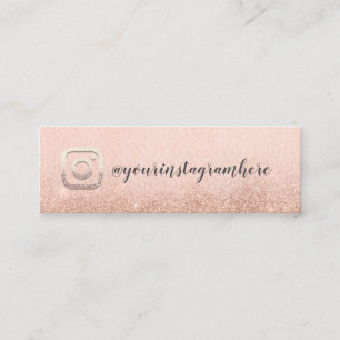 Carte De Visite Mini Instagra Social Media Logo Événement Blog Parties