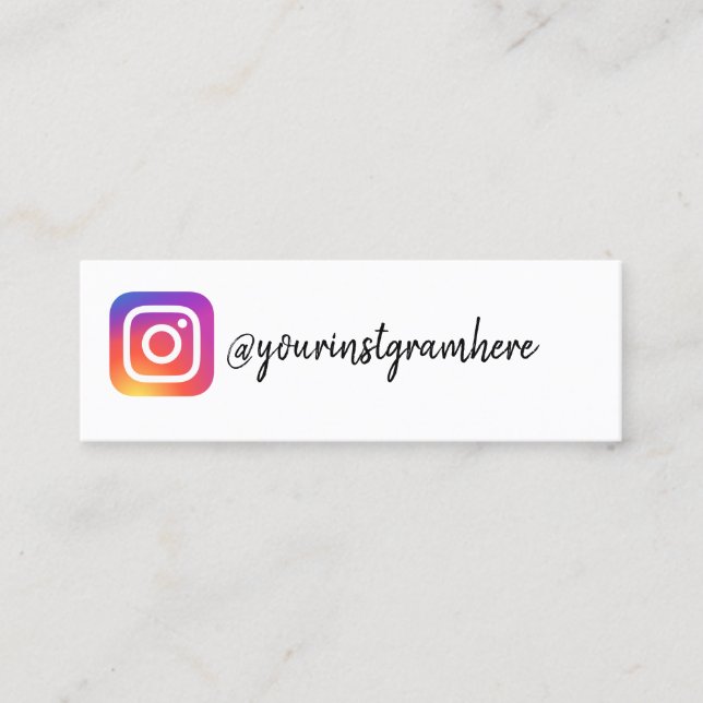 Carte De Visite Mini instagram (Devant)