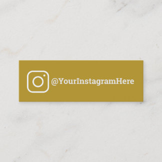 Carte De Visite Mini Instagram Gold