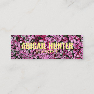Carte De Visite Mini Instagram personnalisé "Fleurs en fleurs"