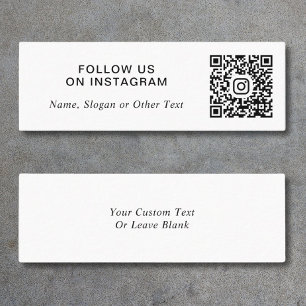 Carte De Visite Mini Instagram QR Code Promotionnel