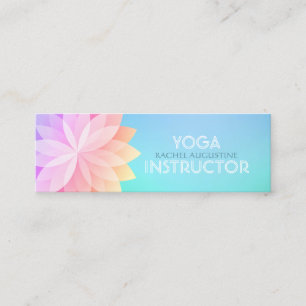 Carte De Visite Mini Instructeur de méditation YOGA Studio Mandala colo