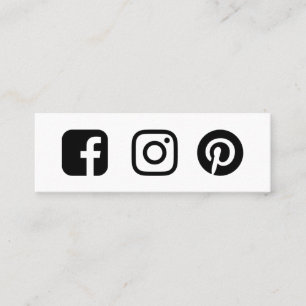Carte De Visite Mini Intérêt minimal personnalisé sur Instagram Face