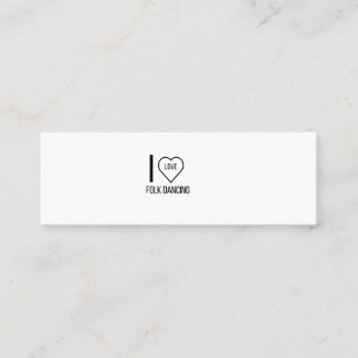 CARTE DE VISITE MINI J'ADORE DANSER