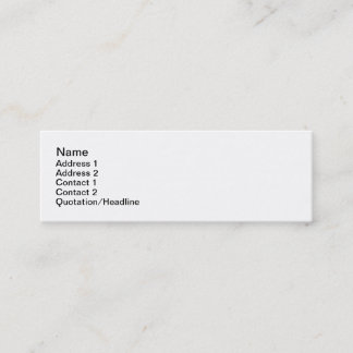 Carte De Visite Mini Jane simple