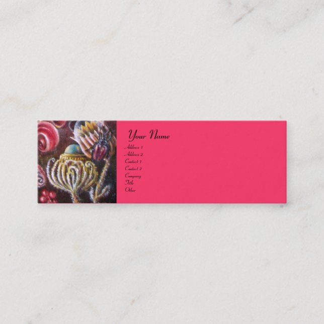 Carte De Visite Mini JARDIN DE MELISSA .details (Devant)