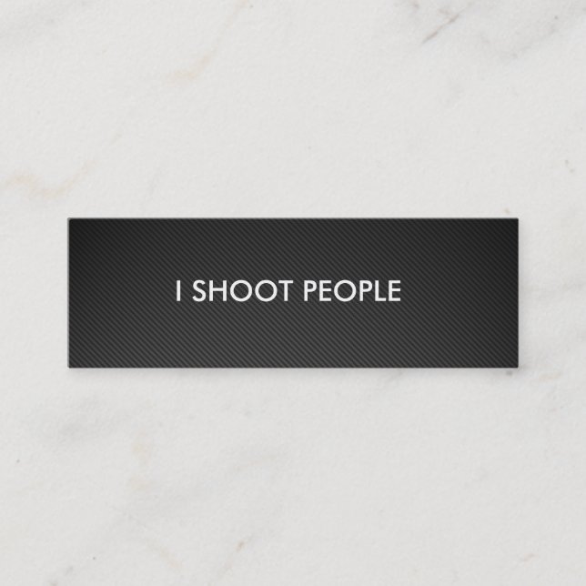 Carte De Visite Mini Je tire des personnes - photographe (Devant)