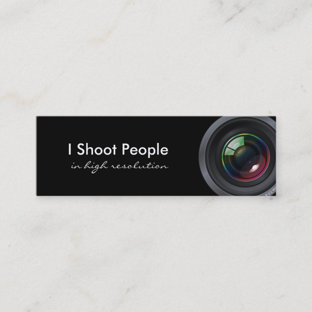 Carte De Visite Mini Je tire des personnes - photographe (Devant)