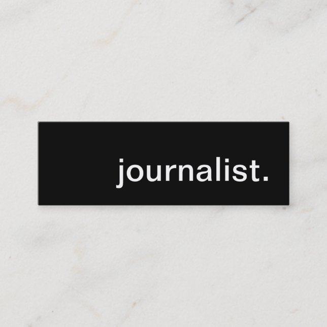 Carte De Visite Mini journaliste (Devant)