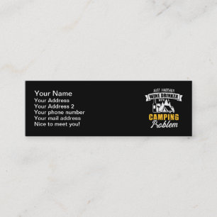 Carte De Visite Mini Juste un autre buveur de vin avec problème de cam