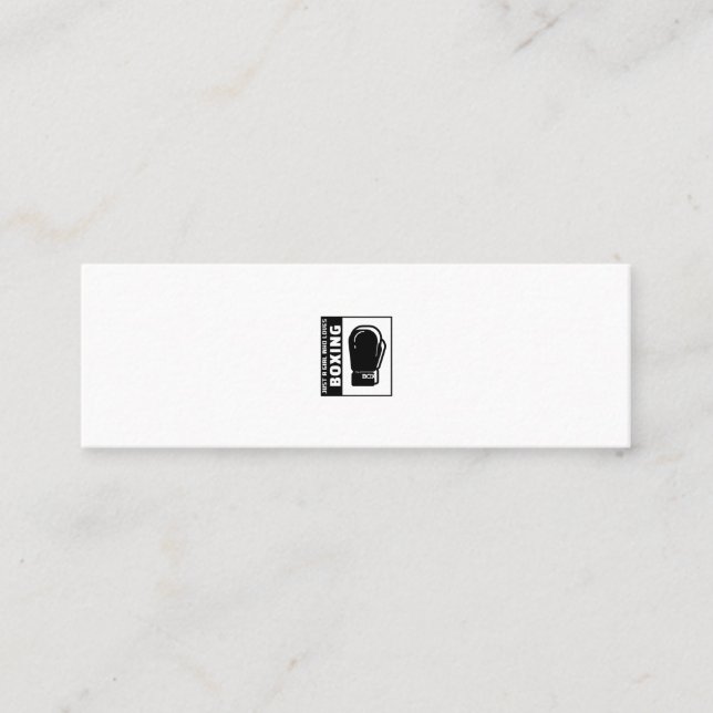 Carte De Visite Mini juste une fille qui aime la boxe (Devant)