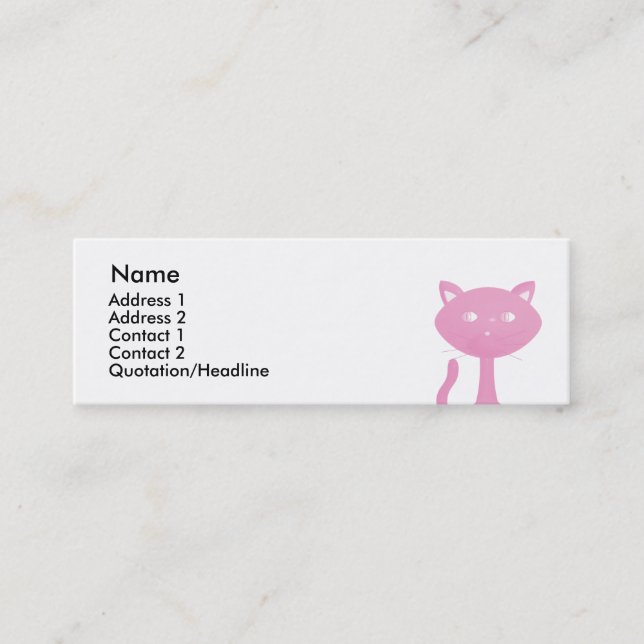 Carte De Visite Mini Kitties arc-en-ciel (Devant)