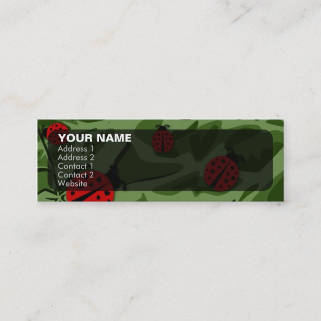 Carte De Visite Mini ladybugz. (Devant)