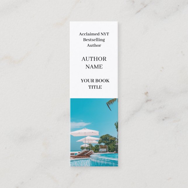 Carte De Visite Mini Lancement du livre | Auteur Mini Conception promot (Devant)