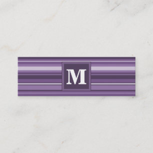 Carte De Visite Mini Lavande monogramme