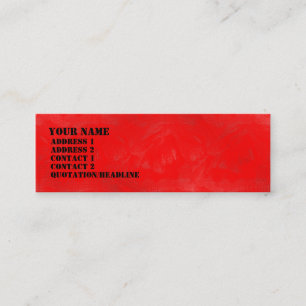 Carte De Visite Mini Laver rouge