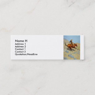 Carte De Visite Mini Le Cowboy de Frederic Remington (1902)