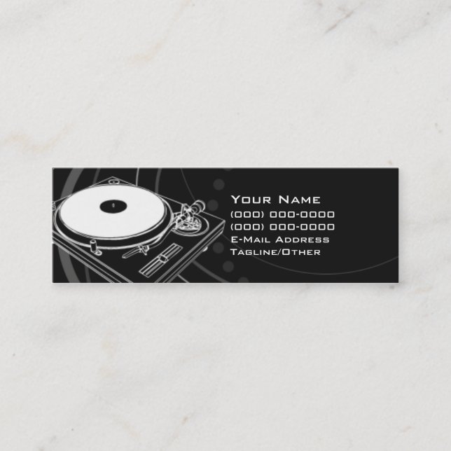 CARTE DE VISITE MINI LE DJ (Devant)