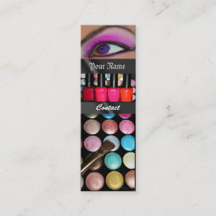 Carte De Visite Mini Le fard à paupières Palete de mode composent