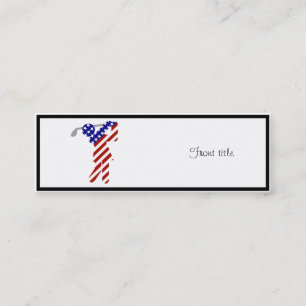 Carte De Visite Mini LE GOLF DES FEMMES Patriotiques