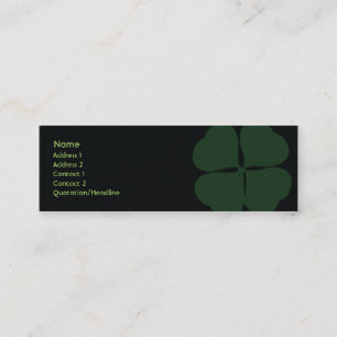 Carte De Visite Mini Le jour de St Patrick - maigre