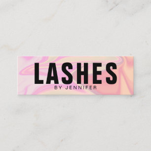 Carte De Visite Mini Léchages holographiques modernes et élégants