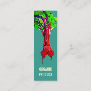 Carte De Visite Mini Légumes de betteraves