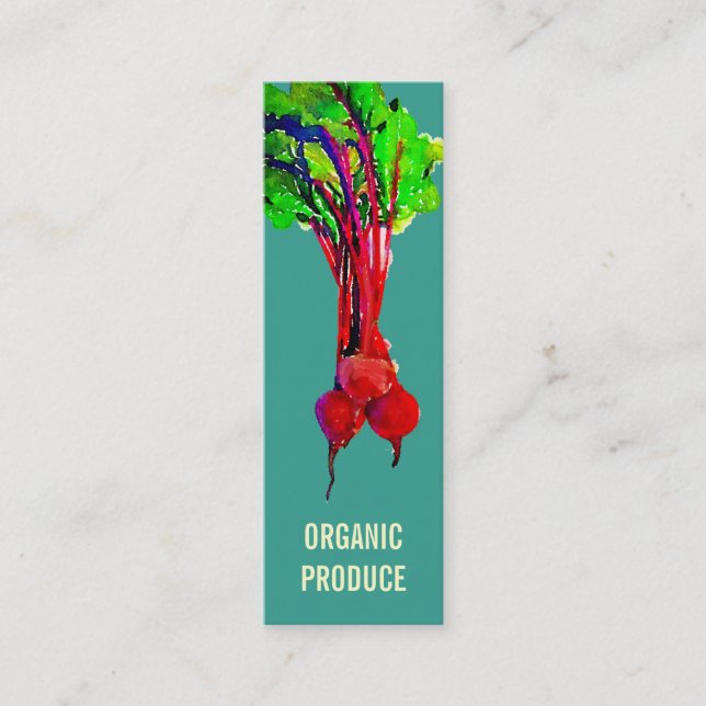 Carte De Visite Mini Légumes de betteraves (Devant)