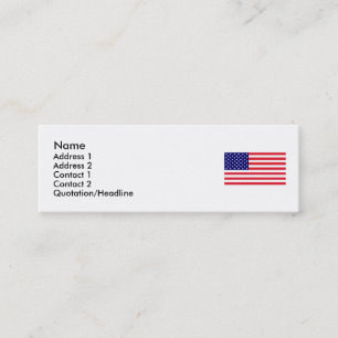 Carte De Visite Mini Les Etats-Unis - Drapeau américain