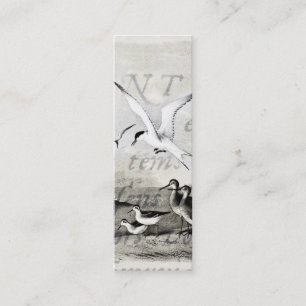 Carte De Visite Mini Les mouettes vintages ont customisé le rétro