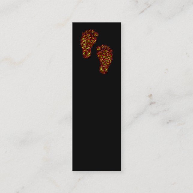 Carte De Visite Mini Les orteils tribaux (Devant)