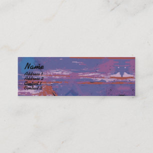 Carte De Visite Mini Lèvres pourpres - maigres