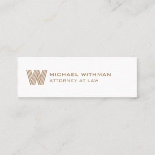 CARTE DE VISITE MINI LIGNE MODERNE LOGO MONOGRAMME COMMERCIAL