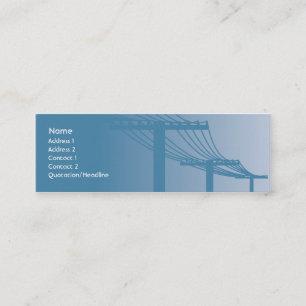 Carte De Visite Mini Lignes à haute tension - maigres