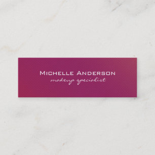 Carte De Visite Mini Lignes magenta minimalistes