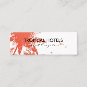 Carte De Visite Mini L'île tropicale