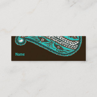 Carte De Visite Mini L'Inde ! Teal • Profilecard