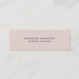 Carte De Visite Mini Linge rose pâle Joli professionnel