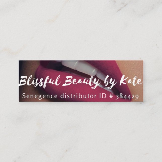 Carte De Visite Mini Lipsense (Devant)