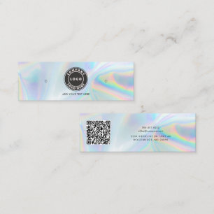 Carte De Visite Mini Logo Code QR Holographique Écran d'oreille