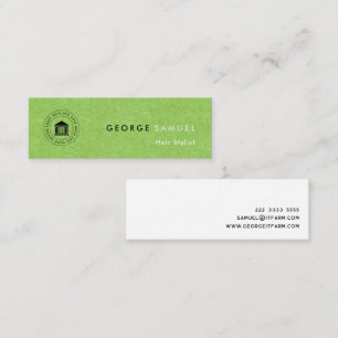 Carte De Visite Mini Logo et nom d'entreprise simple et élégant