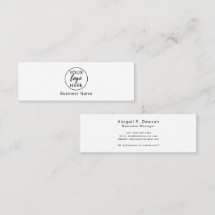 Carte De Visite Mini Logo personnalisé simple professionnel
