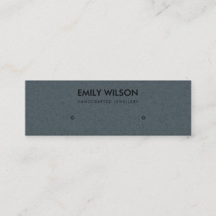 CARTE DE VISITE MINI LOGO SUR L'ÉTUDE RUSTIQUE DE GRILLE SIMPLE