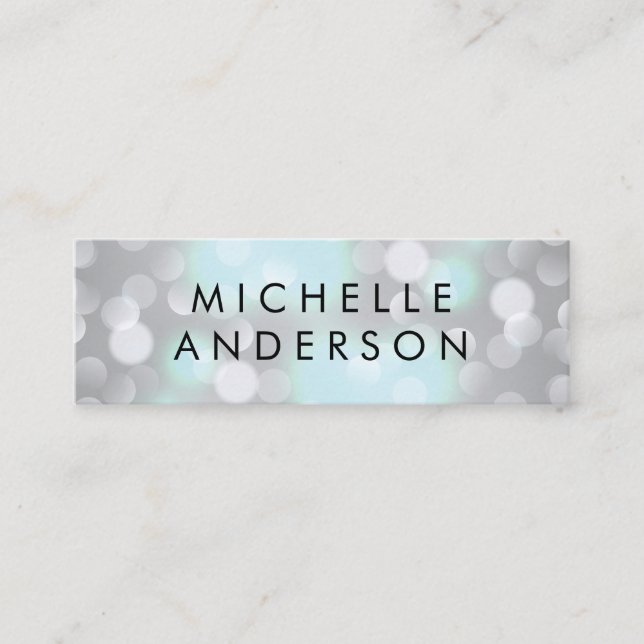 Carte De Visite Mini Lueur Bokeh (Devant)