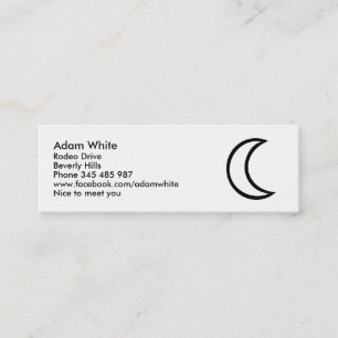 Carte De Visite Mini Lune