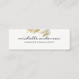 Carte De Visite Mini Lux Gold brossé