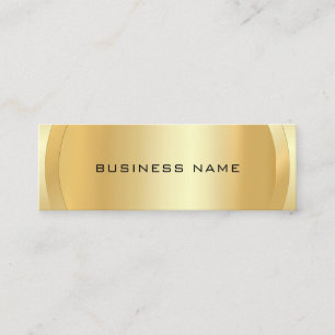 Carte De Visite Mini Luxe Faux Gold Elegant Modèle professionnel