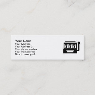 Carte De Visite Mini Machine à sous