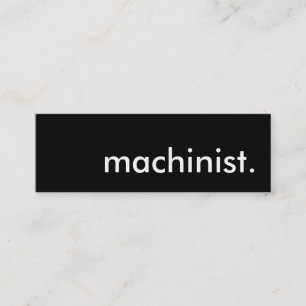 Carte De Visite Mini machiniste.